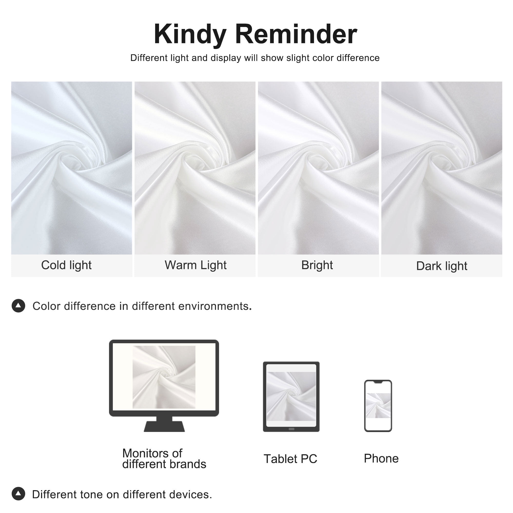 Unique Bargains Satin Set of 2 Zipper Closure Pillowcases White 20"x26"