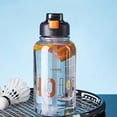 thumbnail image 2 of cpengpj 1100ml Summer Sports-Water-Bottles Large Capacity High Temperature Resistant Sports Water Bottle, Boys Plastic Water Bottle with Scale for Fitness Gym Outdoor Activities, 2 of 4