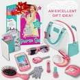 thumbnail image 3 of Play Purse for Girls and Toddlers - Little Girls Toys Pretend Play Accessories: Toy Phone, Wallet, Credit Cards, Keys, Pretend Makeup for Role Playing Toys for Girls Ages 3 4 5 6 7 8 Years and Up, 3 of 6