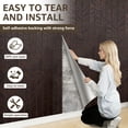 thumbnail image 7 of Peel and Stick PVC Slat Wall Panel, 118" x 15.75" Self Adhesive Faux Oak Wood Grain – 3D Soundproof Wall Panels for Ceilings, 7 of 7