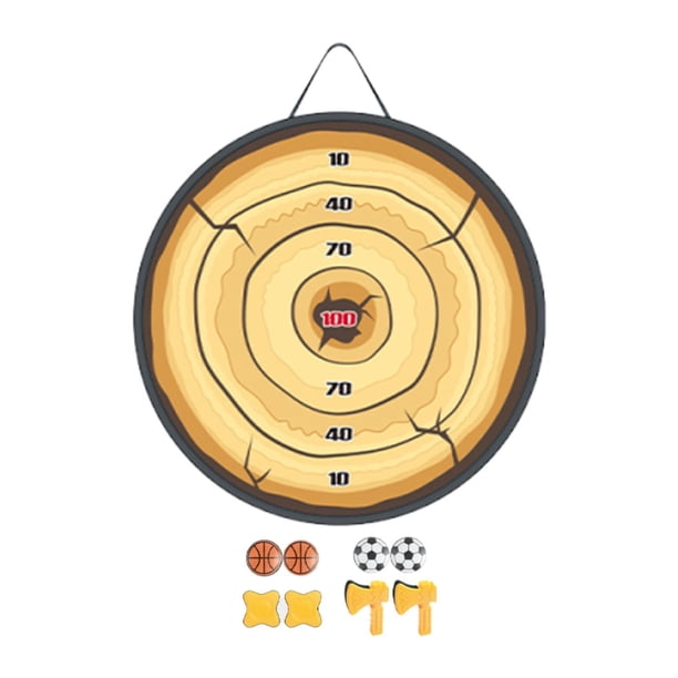 Juego de lanzamiento de hacha de 23,62 pulgadas, tablero para fiestas, camping, interior y exterior. Estilo C