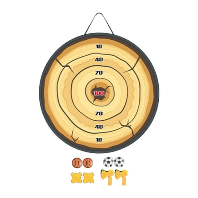 Juego de lanzamiento de hacha para niños y niñas, ideal para viajes, camping, fiestas en interiores y exteriores, tablero de 23,62 pulgadas, regalo de Estilo C