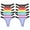 Marled (12-Pack), variant on Women's Cotton High-Cut Strap Thong Panties, Multicolor (6-Pack)