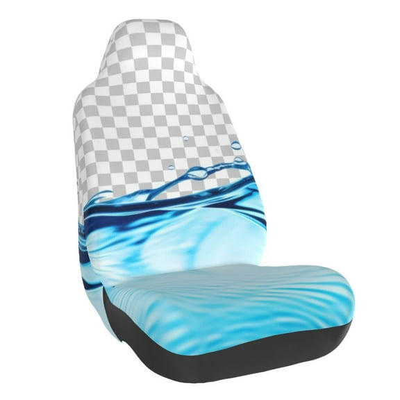 Naloa Crystal Clear Water Splash Car Seat Covers Universal Front Seat Coves for Car Accessories ,Padded Car Covers for Automotive, SUV, Truck, and Van