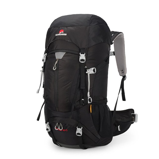 YIXIAO-mochila de acampada de gran capacidad para exteriores, morral de viaje impermeable, con cubierta de lluvia, senderismo, 65L, SD0198 Fivean unisex