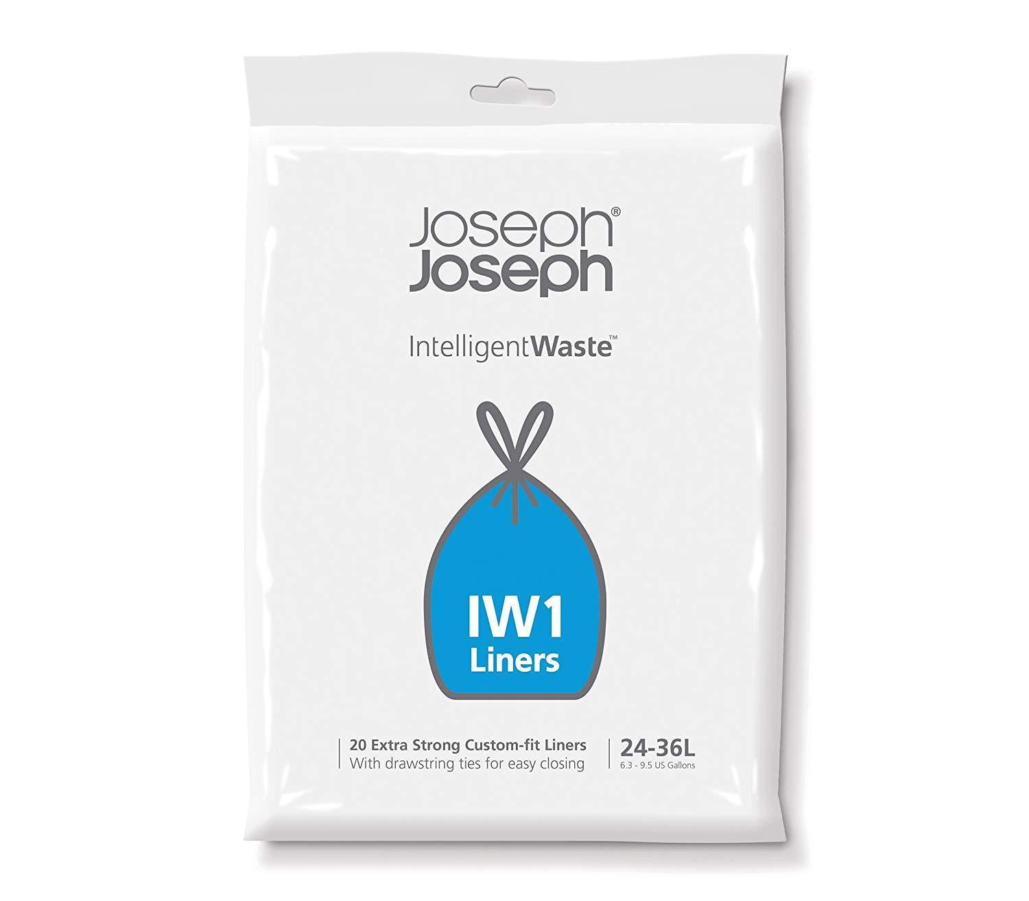 Joseph Joseph IW4 Compaction General Waste Bags 30 L Pack of 20 Black 
