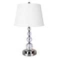 thumbnail image 2 of Ore Furniture 6288T Crystal Table Lamp - Chrome, 2 of 2