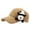 A-Khaki669, variant on Unisex Baseball Cap 3D Panda Decoration Caps Curved Brim Solid Color Stylish Outdoor Sporty Headwear