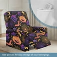 thumbnail image 3 of FOR U DESIGNS Jack - o'-lantern Spider Web Print Recliner Chair Covers with Armrest, Breathable Reclining Slipcovers Comfortable Recliner Couch Covers Halloween Decor with Storage Pocket, 3 of 8