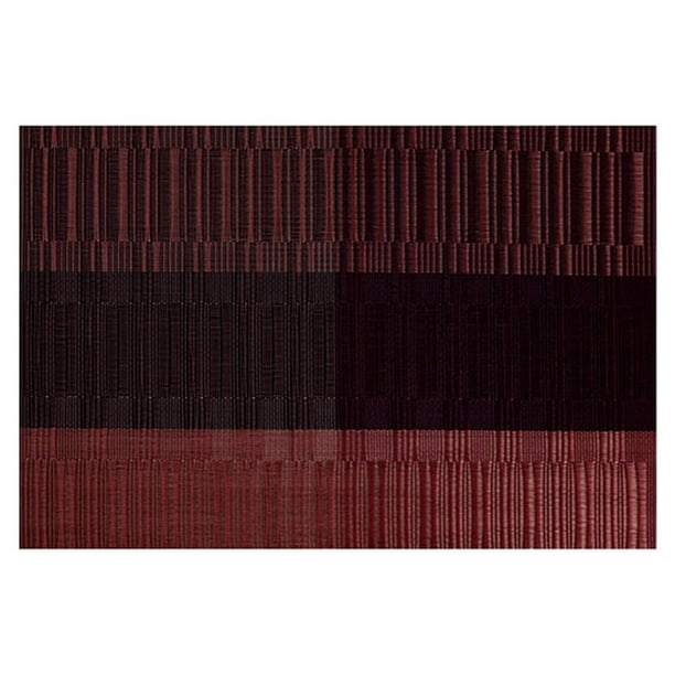 Advancent Tapete de tejido de PVC, manteles individuales resistentes a las manchas, posavasos para platos, aislamiento rectangular, mesas de Type2 NO2