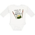 thumbnail image 3 of Inktastic This is How I Roll Cute Sushi Boys or Girls Long Sleeve Baby Bodysuit, 3 of 5