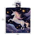 thumbnail image 2 of Unicorn Canvas Picnic Mat - Waterproof Outdoor Blanket - Large Portable Mats with Travel Bag for Picnics and Family Gatherings - Foldable, Easy to Clean, and Durable Design, 2 of 6