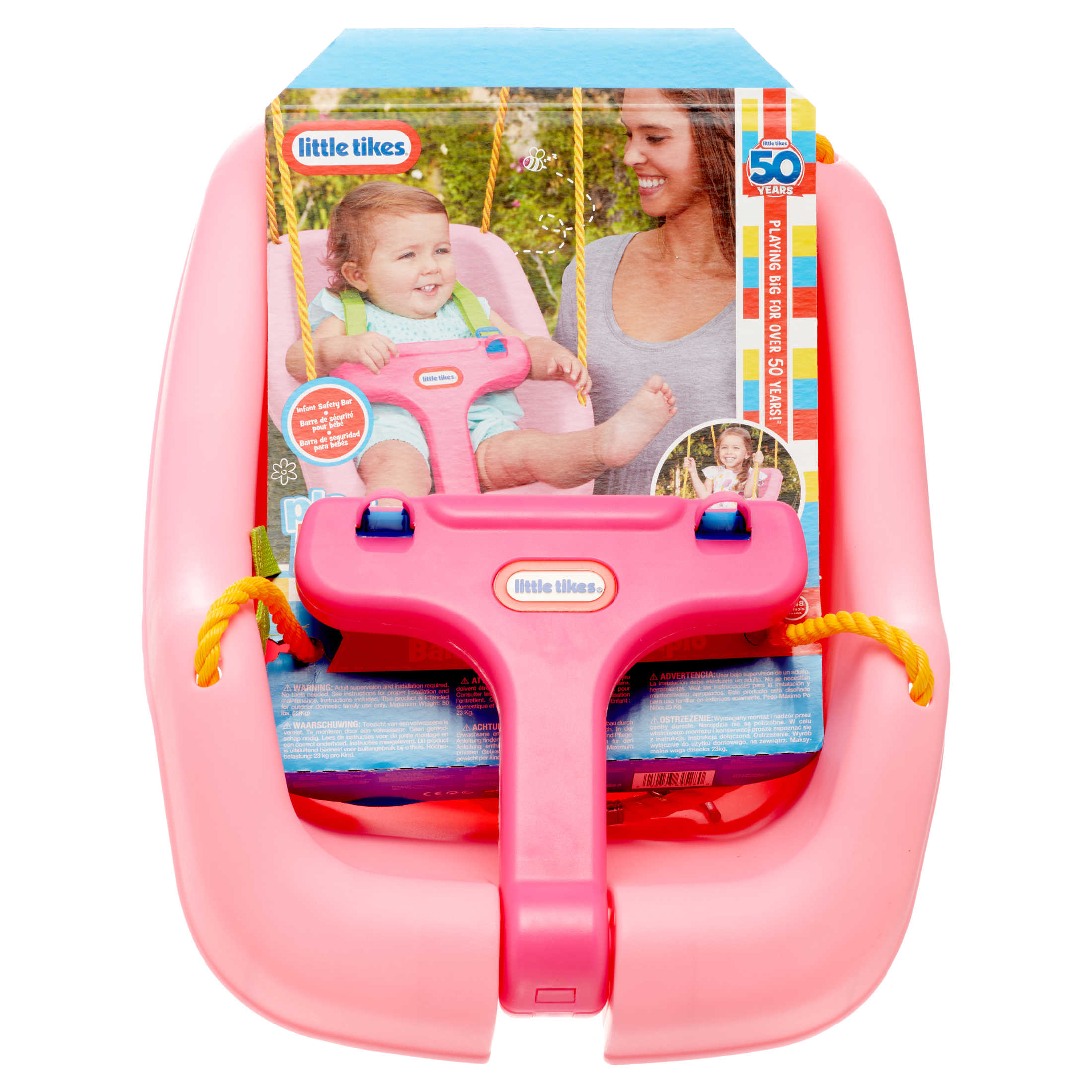 Little Tikes 2-in-1 Snug 'n Secure Swing, Pink photo 8