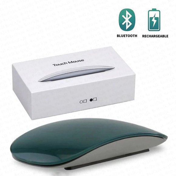 YOPTOP For Wireless Bluetooth Touch Magic Mouse For Macbook Pro Air Mini Laptop Tablet PC iPad Gaming Ergonomico Mouse black,green