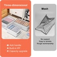 thumbnail image 4 of Armario plegable con cajones, 12 compartimentos, caja de almacenamiento con asa, armario plegable para pantalones y vaqueros, 2 piezas, 4 of 5