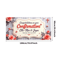 thumbnail image 3 of Yatrandify Floral Design Confirmation Banner Purple Theme Personalized Message Church Decoration Celebration, 3 of 7