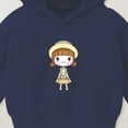 thumbnail image 5 of UAYOTSE Boys and Girls Hooded Sweatshirts Plus Fleece Childrens Clothing Cartoon Prints Long Sleeved Tops for Small and Medium Sized Children(18-24 Months,P106-Navy), 5 of 7