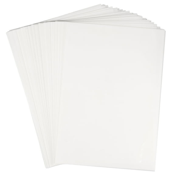 100Pcs DTF Transfer Film A4 Size PET Transfer Paper Printable PET Film Sheets Clear Transfer Sheets Transfer Paper Printer DTF Printer Paper for DTF Printer DTF Powder T Shirts