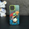 thumbnail image 3 of Fashion Graffiti iPhone15 Case Suitable for iPhone14 13Pro Max Models Cartoon Animal Pattern Matte Plated Soft Silicone Material, 3 of 5