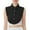 X01_Black, variant on Hontri Detachable Half Shirt on Sale, Detachable Fake Collar Shirt Dickie Collar Half Collar Shirt for Girls Fake Collar White