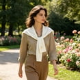 thumbnail image 6 of Women's Knitted Sweater Shawl Wraps, Casual Lightweight Shawl for Office Air-Conditioned Rooms Daily Wear, 6 of 7