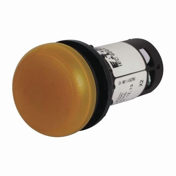 Eaton Raised Indicator Light,Yellow,120VAC C22-L-Y-120