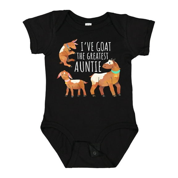 Inktastic I've Goat the Greatest Auntie Boys or Girls Baby Bodysuit