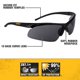 thumbnail image 2 of Gafas de seguridad DEWALT DPG51-2C Radius Smoke 10 Base Curve Lens, 2 of 7