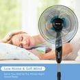 thumbnail image 6 of Costway 16'' Adjustable Oscillating Pedestal Fan Dual Blades w/Remote Control, 6 of 9
