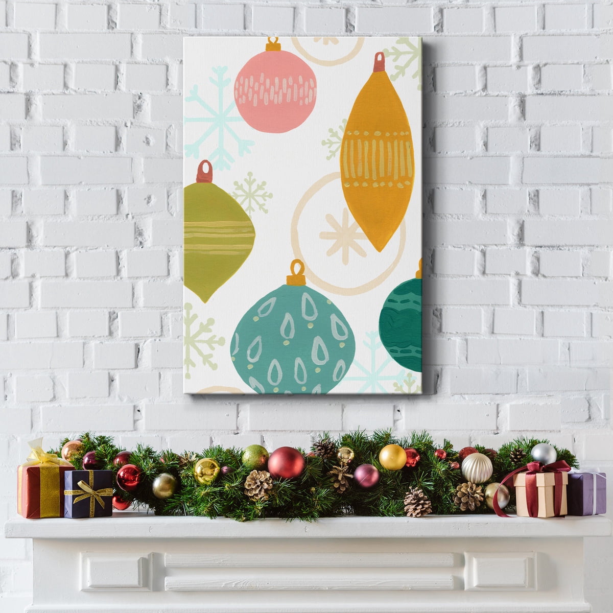 Modern Holiday Collection B- Gallery Wrapped Canvas