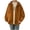 Brown, variant on Fashion Winter Jacket Man Solid Color Climbing Parsnip Zipper Pockets Coat Brown