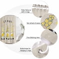thumbnail image 6 of Shower Curtain Bathroom Set Lemon Leaf Dwarf Waterproof Fabric Shower Curtains with Grommets&Hooks, Retro Summer Pastoral Harvest Privacy Bath Curtain for Bathtub 72x72in, 6 of 9