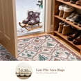 thumbnail image 6 of Moynesa Christmas Runner Rugs 2'x8' Beige Hallway Rug Xmas Tree Runner Kitchen Rug Washable Rug Non Slip Moroccan Carpet Holiday Decor Geometric Soft Rug for Bedroom Bathroom Laundry Living Room, 6 of 11