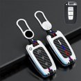 thumbnail image 4 of Car Key Fob Cover Case Protector Zinc Alloy Silicone Car Key Fob Case Cover For KIA Optima Sportage Soul Sorento, 4 of 9