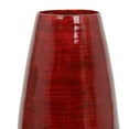 thumbnail image 5 of Bamboo Cylinder Floor Vase  - Handcrafted Tall Decorative Vase - Ideal for Dining Room, Living Room, 27.5 Inch Red, 5 of 6