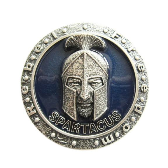 Vintage Silver Plated Freedom Fighter Oval Belt Buckle Boucle de Ceinture