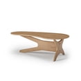 thumbnail image 2 of Camaflexi Mid Century Coffee Table, Solid Pine Wood Living Room Coffee Table, Light Oak, 2 of 7