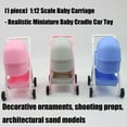 thumbnail image 6 of Miniature Baby Cradle Model Figure Doll House Nursery Room Scene Display Accessory Realistic Design 1/12 Scale Furniture, 6 of 9