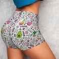 thumbnail image 3 of KLL Fun Animal with Unicorn Pattern Workout Shorts for Women Scrunch Short Gym Yoga Running Sport Active Exercise Fitness Shorts, 3 of 8