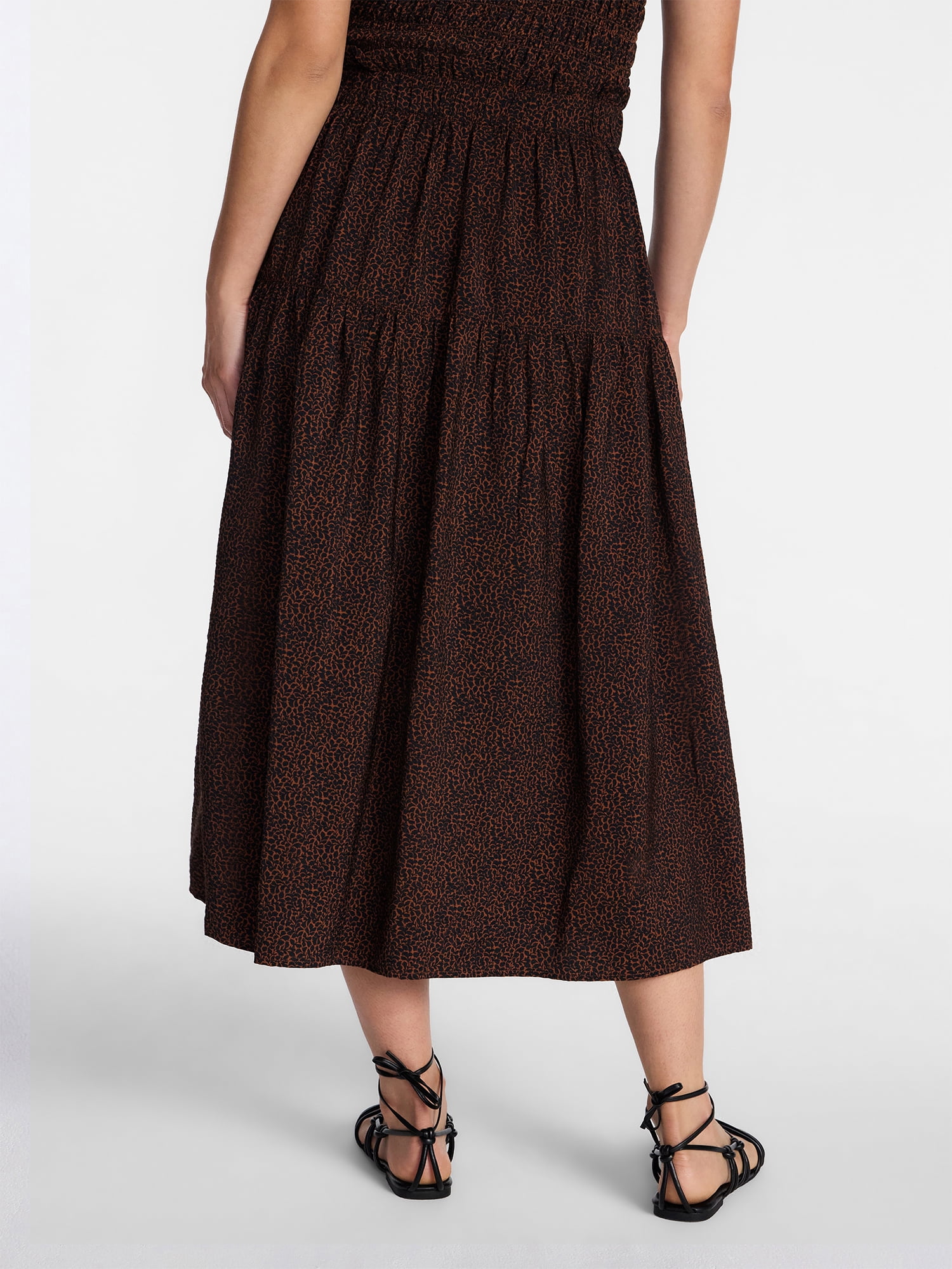 Time and Tru Women’s Tiered Maxi Skirt, Sizes XS-XXXL