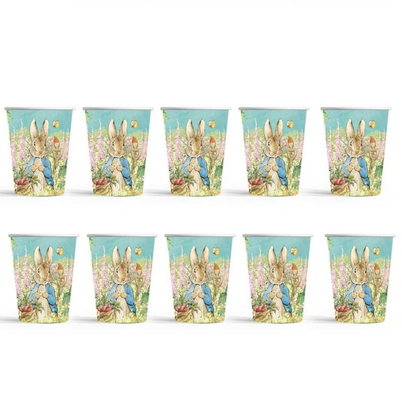 Peter Rabbit Party Supplies Cups Birthday Tableware Disposable Paper Mouthwash Drinking Cups
