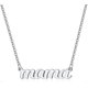 thumbnail image 1 of 925 Sterling Silver Mama Necklace For Mom, Dainty Mama Necklace For Mothers Day, 1 of 5