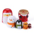 thumbnail image 4 of Muñeca Juego de muñecas Matryoshka rusas de madera, decoración de juguetes, regalos ornamentales Tmvgtek libre de BPA, 4 of 7