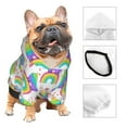 thumbnail image 3 of Balery Rainbow Llama Sudadera con Capucha para Perros Pequeños – Ropa para Mascotas, Disfraz para Perros y Gatos, Ideal para Fiestas y Cosplay-X-Large, 3 of 7