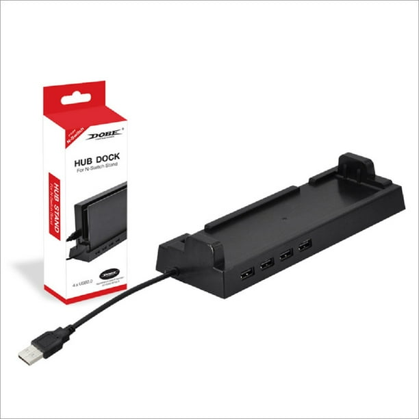 Dobe Switch Vertical Stand Dock With 4 Port Usb 2 0 Hub For Nintendo Switch Console Walmart Com Walmart Com