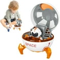 thumbnail image 2 of XFGOU Simulated aircraft Toys and Hobbies Rocketship Toys For Kids DIY Toys For People Capsule Toy With Lights Music And Openable Door Toys For Exploration Game Spacecraft Model Helicopter, 2 of 9
