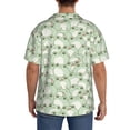 thumbnail image 3 of Sikiie Cute Frog Men's Wrinkle Free Untucked Cuban Shirt Business Casual Button Down Shirts Short Sleeve ShirtX-Large, 3 of 5