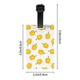 thumbnail image 4 of Luggage Tags for Suitcases, Bell Pepper Pattern Leather Bag Luggage Tags ID Label Tags Privacy Protection Travel Bag Labels, 4 of 6