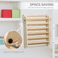 thumbnail image 5 of Qaba Kids Triangle Climber Foldable Climbing Triangle Ladder for Toddler Play Structure Climbing Toy Indoor Playful Gym Natural, 5 of 9
