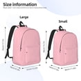 thumbnail image 2 of Casual Canvas Backpack Without Interlayer Large Capacity Stick Bag Design For Outdoor Shopping Office Outdoor Sports Lightpink Small, 2 of 7